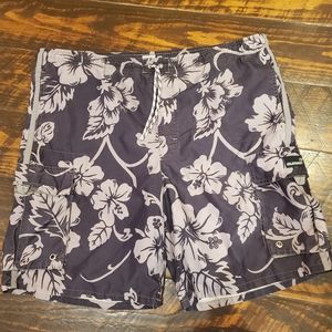 Men's Old Navy Hawaiian Swim Shorts Size Large